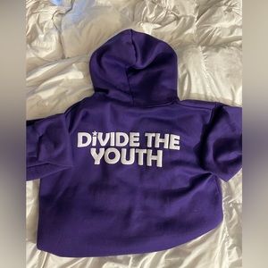 Divide the youth purple zip up